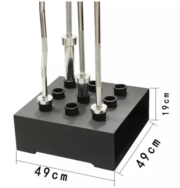 Soporte para pesas de nueve agujeros