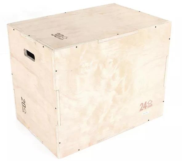 caja pliométrica de madera